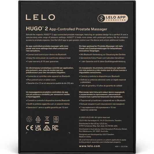 LELO - MASSEUR DE PROSTATE HUGO 2 VERT
