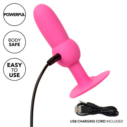 CALEXOTICS - FIRST TIME SONDE ANAL PLUG PERLÉE 10 VIBRATIONS ROSE