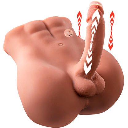 XISE - BERTLETT DILDO ASS GODE RÉALISTE ET MASTURBATEUR ANUS POSITION FRONTALE AVEC POUSSÉE 18 CM