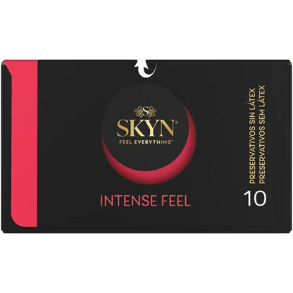 SKYN - PRÉSERVATIF TEXTURÉ À LA SENSATION INTENSE AVEC UN DESIGN ONDULÉ 10 UNITÉS