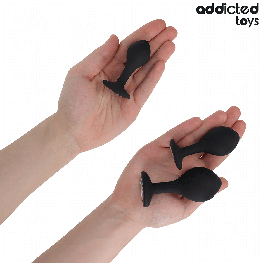 ADDICTED TOYS - LOT DE 3 PLUG ANAL AVEC BIJOU