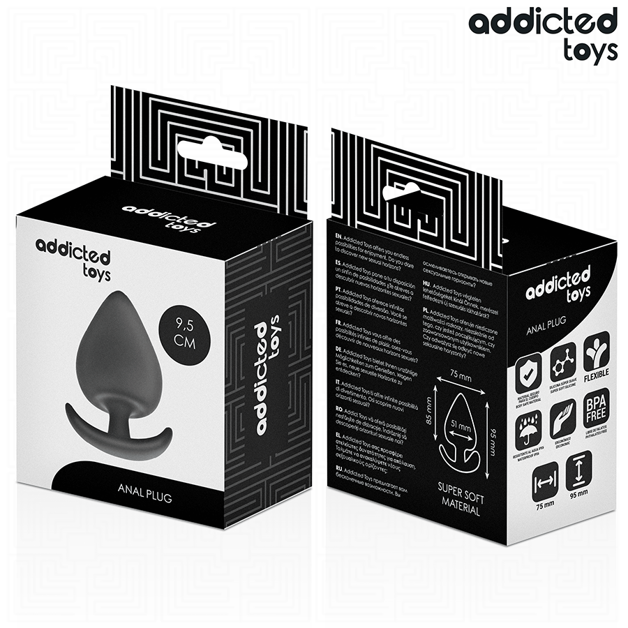 ADDICTED TOYS - PLUG ANAL TAILLE XL 9.5 CM