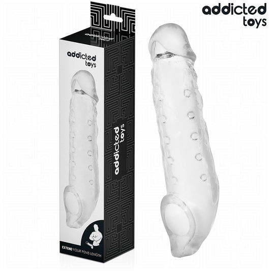 ADDICTED TOYS - EXTENSION DE PÉNIS TRANSPARENTE TAILLE S 23 CM