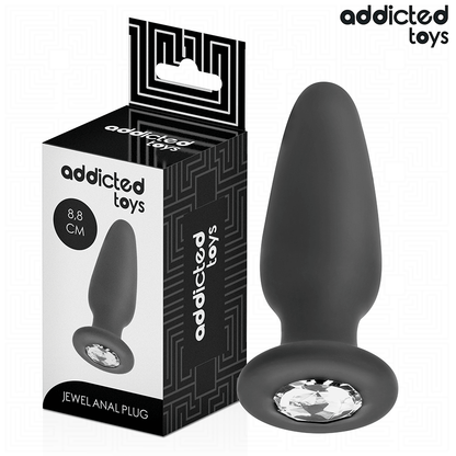 ADDICTED TOYS - PLUG ANAL AVEC BIJOU TAILLE S 8,8 CM