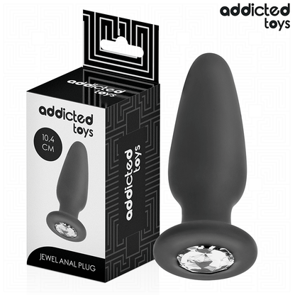 ADDICTED TOYS - PLUG ANAL AVEC BIJOU TAILLE M 10,4 CM