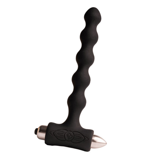 ROCKS-OFF - PETITE SENSATIONS PERLES ANAL PLUG VIBRATEUR NOIR