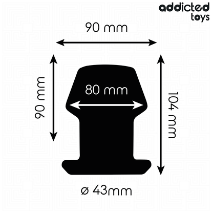 ADDICTED TOYS - PLUG ANAL CREUX EXTRÊME TAILLE L 10,4 CM